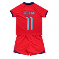 Dres Engleska Marcus Rashford #11 Gostujuci za djecu SP 2022 Kratak Rukav (+ kratke hlače)